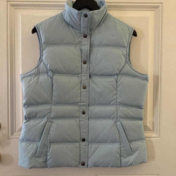 Lands' End Women's Quilted Down Vest/Chambray Blue/Size M/NEW/NEVER WORN! - Picture 2 of 5